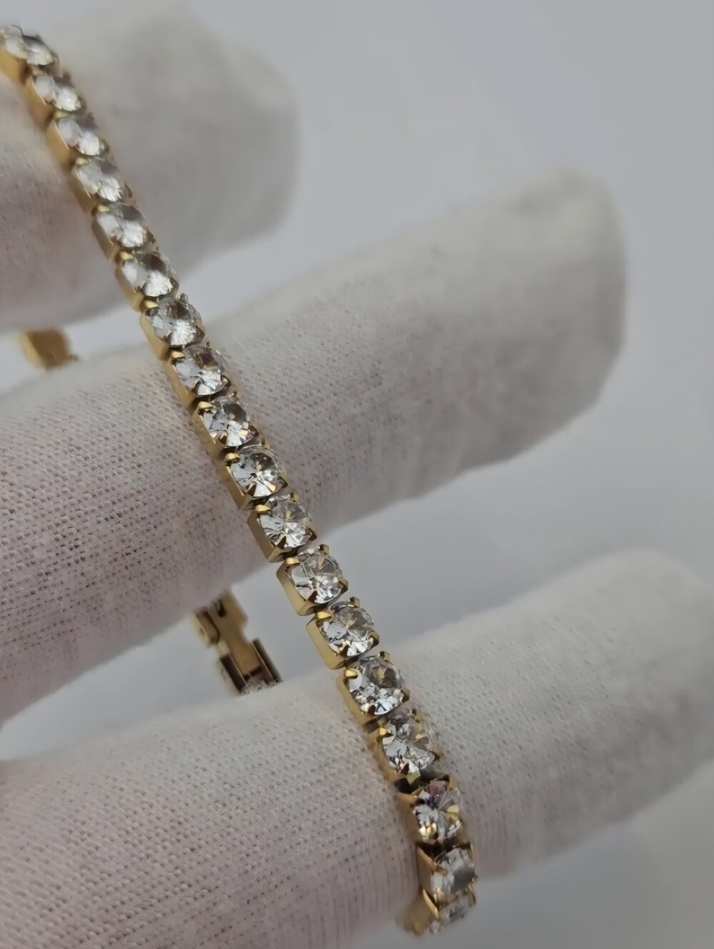 Gold Plated Women's Tennis Bracelet